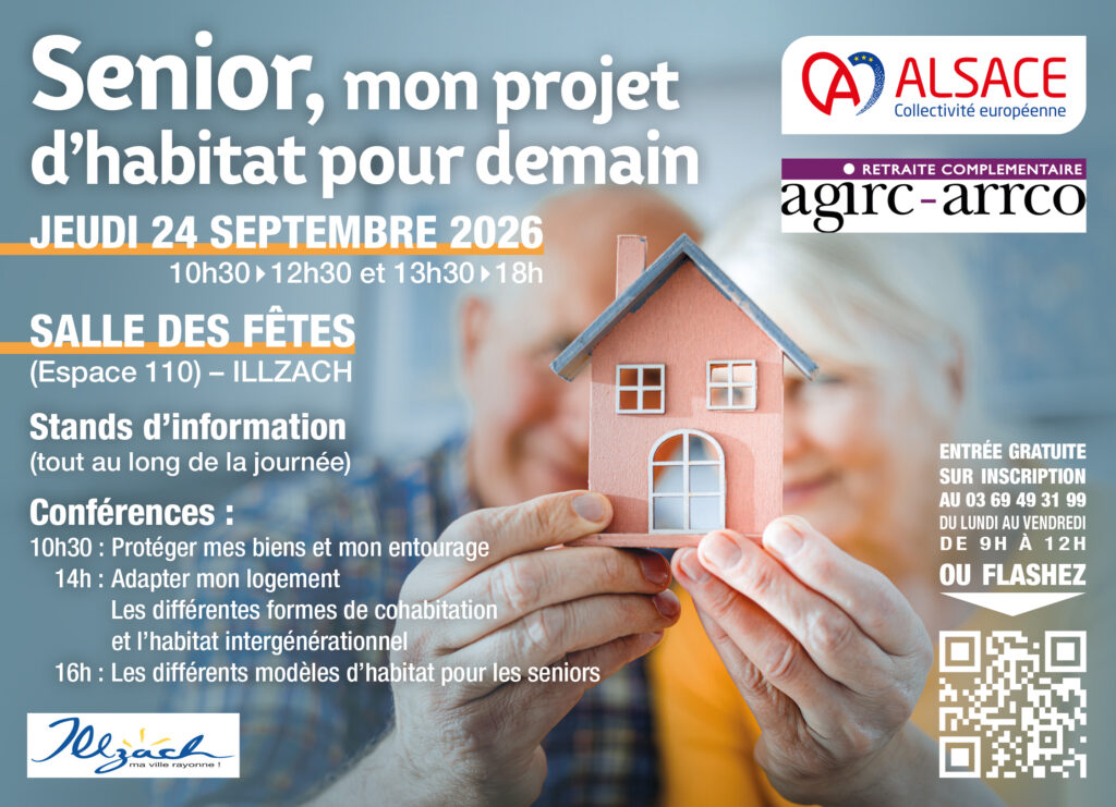 24 septembre 2026 : Stands d'information et conférences - Senior, mon projet d'habitat pour demain